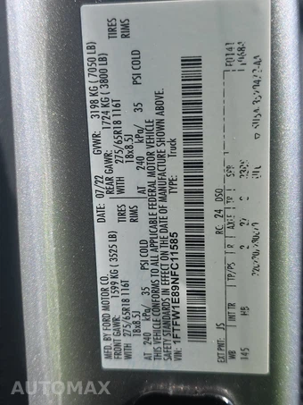 2022 Ford F-150 LARIAT Crew Cab Short Bed - miniatura 14