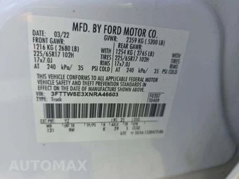 2022 Ford Maverick Hybrid XL Crew Cab Short Bed - miniatura 5