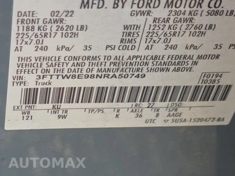 2022 Ford Maverick XL Crew Cab Short Bed - miniatura 15