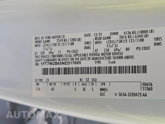 2022 Ford Super Duty F-250 XL Crew Cab Long Bed - miniatura 14