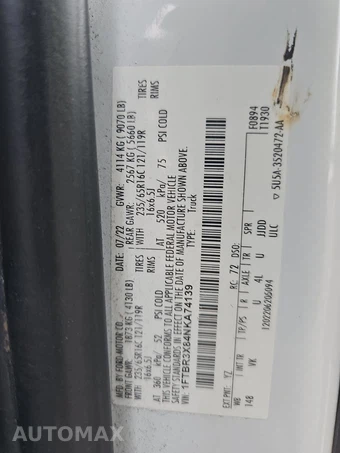 2022 Ford Transit 250 Cargo Van High Roof 148.0" WB - miniatura 14