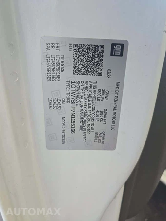 2022 GMC Savana 2500 Cargo Van 1WT 155.2" WB - miniatura 5