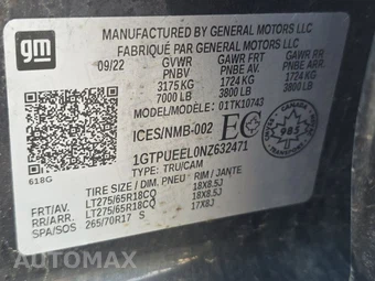 2022 GMC Sierra 1500 AT4 Crew Cab Medium Bed - miniatura 14