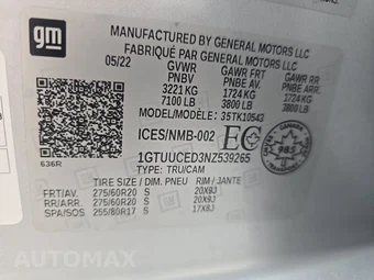 2022 GMC Sierra 1500 Elevation Crew Cab Short Bed - miniatura 14