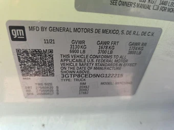 2022 GMC Sierra 1500 Limited Elevation Crew Cab Short Bed 3SB - miniatura 17