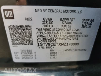 2022 GMC Sierra 1500 Limited Elevation Extended Cab Medium Bed 3SB - miniatura 14