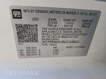2022 GMC Sierra 1500 Limited Pro Crew Cab Short Bed 1SA - miniatura 2