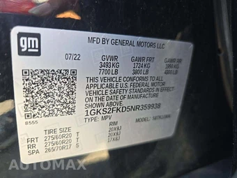 2022 GMC Yukon XL SLE 3SA - miniatura 5