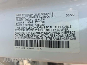 2022 Honda Accord Hybrid EX-L - miniatura 5
