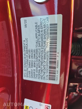 2022 Honda Accord Hybrid Touring - miniatura 15