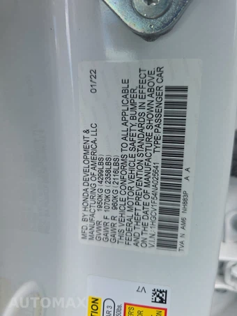2022 Honda Accord Sedan EX-L 1.5T - miniatura 14