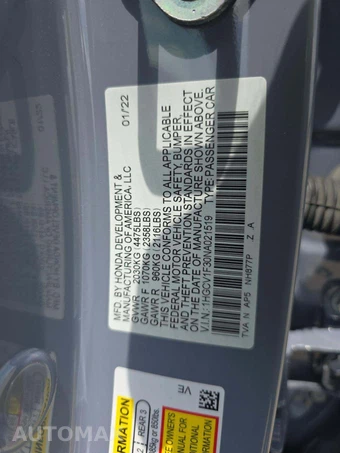 2022 Honda Accord Sedan Sport 1.5T - miniatura 2