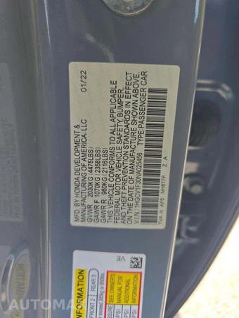 2022 Honda Accord Sedan Sport 1.5T - miniatura 5