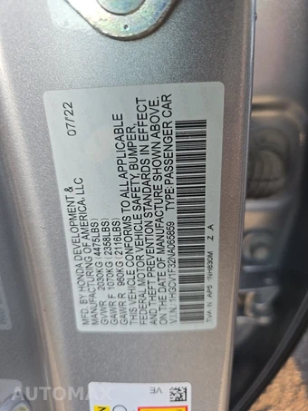 2022 Honda Accord Sedan Sport 1.5T - miniatura 14