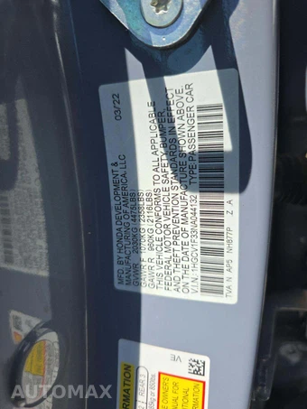 2022 Honda Accord Sedan Sport 1.5T - miniatura 5