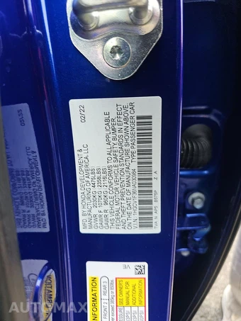 2022 Honda Accord Sedan Sport 1.5T - miniatura 14
