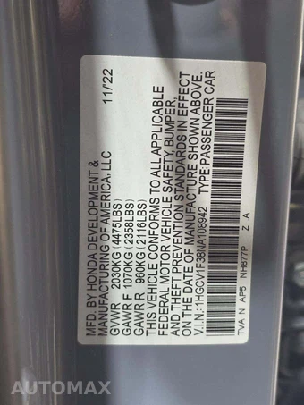 2022 Honda Accord Sedan Sport 1.5T - miniatura 2