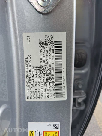 2022 Honda Accord Sedan Sport 2.0T - miniatura 14