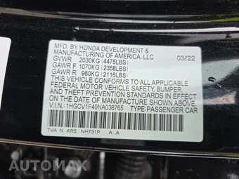 2022 Honda Accord Sedan Sport SE 1.5T - miniatura 21