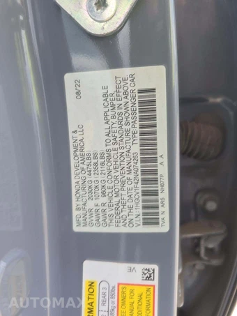 2022 Honda Accord Sedan Sport SE 1.5T - miniatura 2
