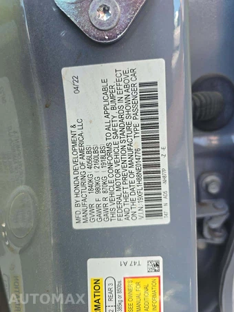 2022 Honda Civic Hatchback Sport Touring - miniatura 5