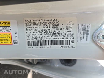 2022 Honda Civic Sedan LX - miniatura 14