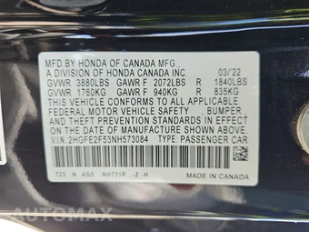 2022 Honda Civic Sedan Sport - miniatura 14