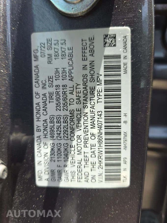 2022 Honda CR-V EX-L - miniatura 5