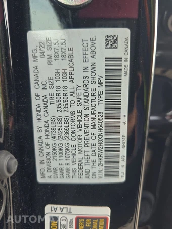 2022 Honda CR-V EX-L - miniatura 14