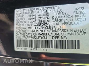 2022 Honda CR-V EX-L - miniatura 2