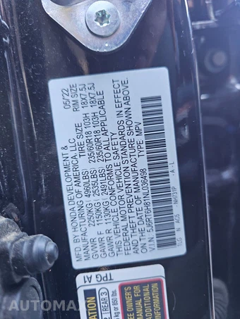 2022 Honda CR-V Hybrid EX-L - miniatura 14