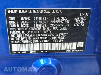 2022 Honda HR-V EX - miniatura 14