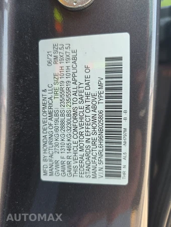 2022 Honda Odyssey Elite 118.1" WB - miniatura 15