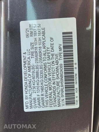 2022 Honda Odyssey EX 118.1" WB - miniatura 2