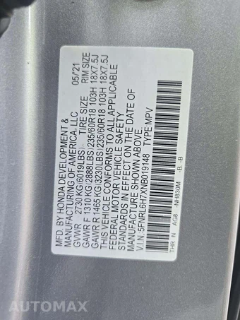 2022 Honda Odyssey EX-L 118.1" WB - miniatura 2