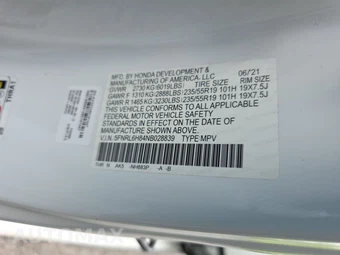 2022 Honda Odyssey Touring 118.1" WB - miniatura 15