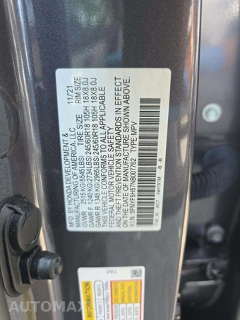 2022 Honda Pilot EX-L - miniatura 5