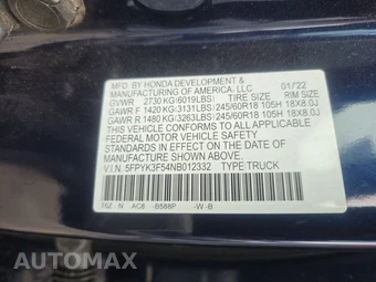 2022 Honda Ridgeline RTL Crew Cab Medium Bed - miniatura 14