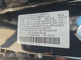 2022 Honda Ridgeline RTL-E Crew Cab Medium Bed - miniatura 14
