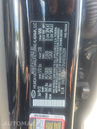 2022 Hyundai Santa Cruz Limited Crew Cab Short Bed - miniatura 5