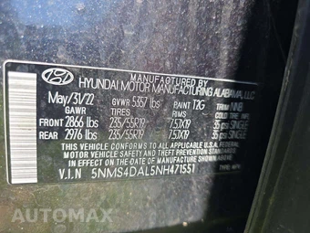 2022 Hyundai Santa Fe Limited - miniatura 5