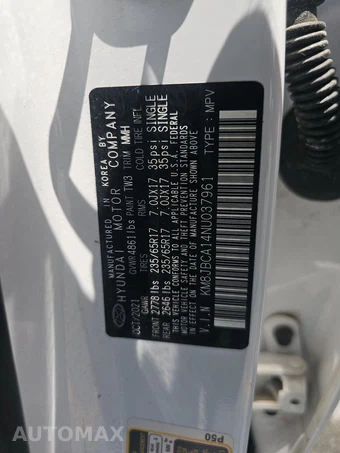 2022 Hyundai Tucson Hybrid Blue - miniatura 14