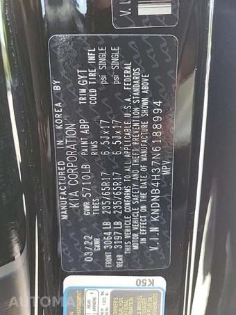 2022 Kia Carnival MPV LXS 121.7" WB - miniatura 5