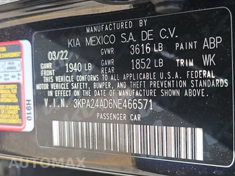 2022 Kia Rio LX Sedan - miniatura 14