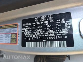 2022 Kia Sorento LX – miniatura 15