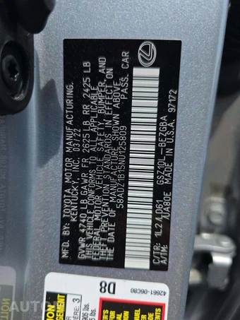 2022 Lexus ES 350 - miniatura 5