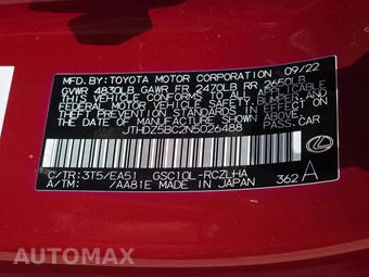 2022 Lexus RC 350 - miniatura 41