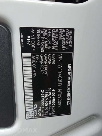 2022 Mercedes-Benz Sprinter 2500 Cargo Van 144.0" WB - miniatura 5