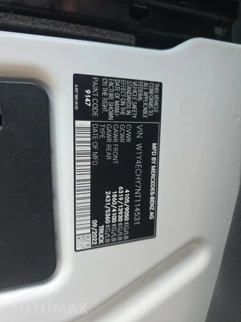 2022 Mercedes-Benz Sprinter 2500 Cargo Van High Roof 170.0" WB - miniatura 17