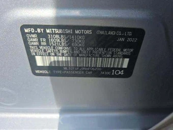 2022 Mitsubishi Mirage G4 Black Edition – miniatura 6